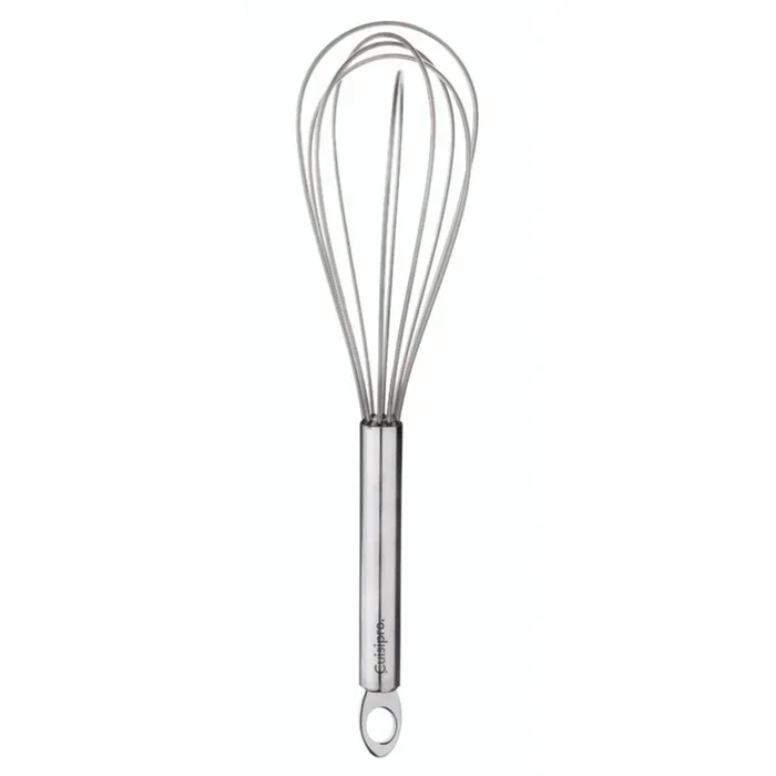 Fouet en silicone et poignée en inox