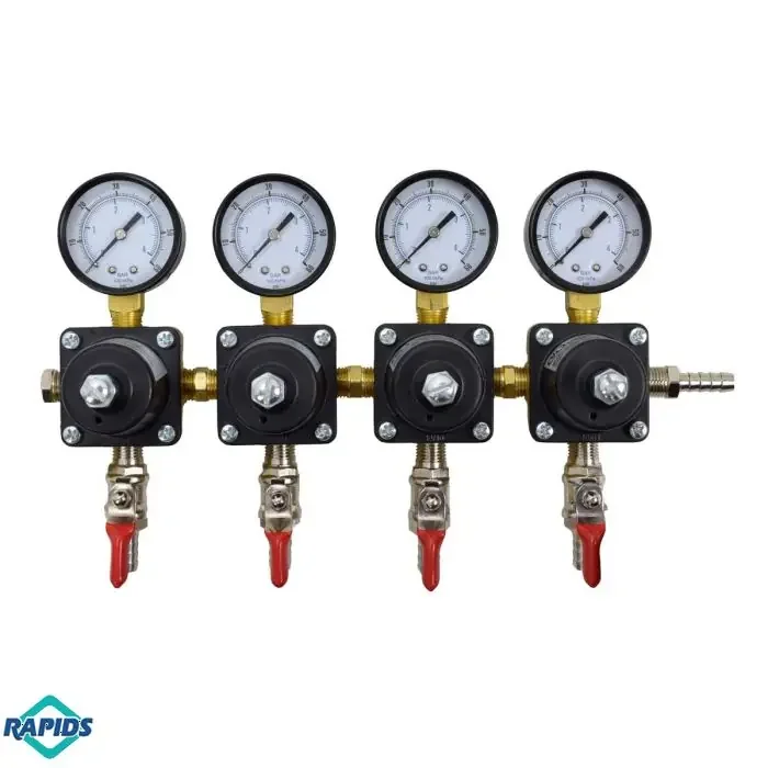 Four Gauge Beer Four Body Secondary Regulator