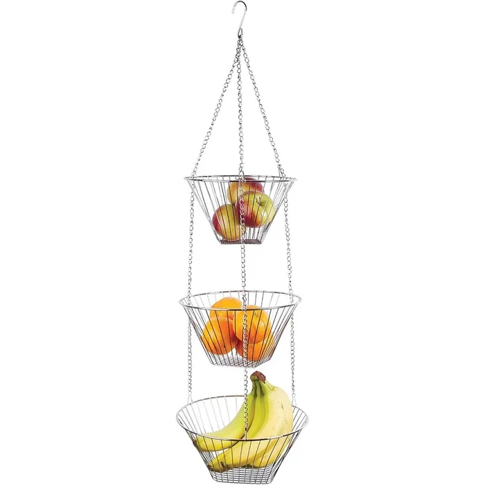 Fox Run Three Tier Hanging Wire Baskets