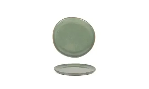 Front of the House DAP082GRP23 6″ Round Artefact® Plate, Moss, 12/Case