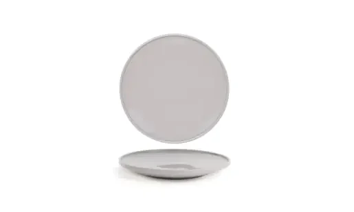 Front of the House DAP092GYP23 6″ Round Bevel™ Plate, Stone, 12/Case