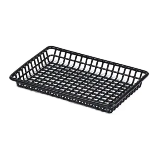 G.E.T. 4-35809 Black Black Poly Coated Iron 9″ x 7″ Grid Basket