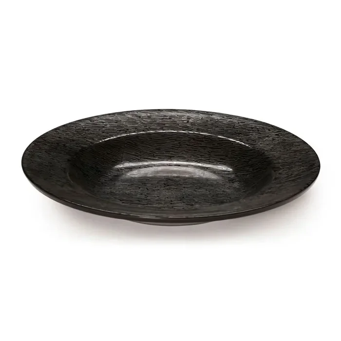 G.E.T. B-1609-BK Etchedware Textured Black 16 Ounce Bowl – 12 / CS