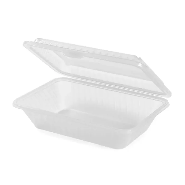 G.E.T. EC-11-1-CL Eco-Takeouts Clear Half-Size Container – Dozen
