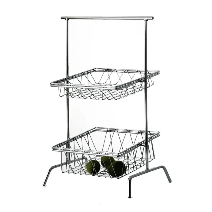 G.E.T. WB-104C Chrome 12″ Square Pastry Basket