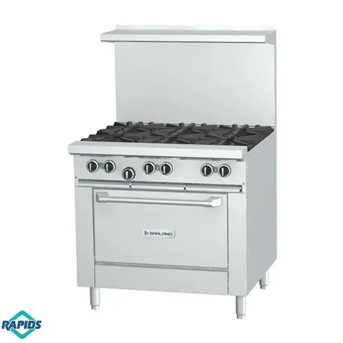 Garland 36″ Restaurant Range 6 Burner, 1 Oven G36-6R