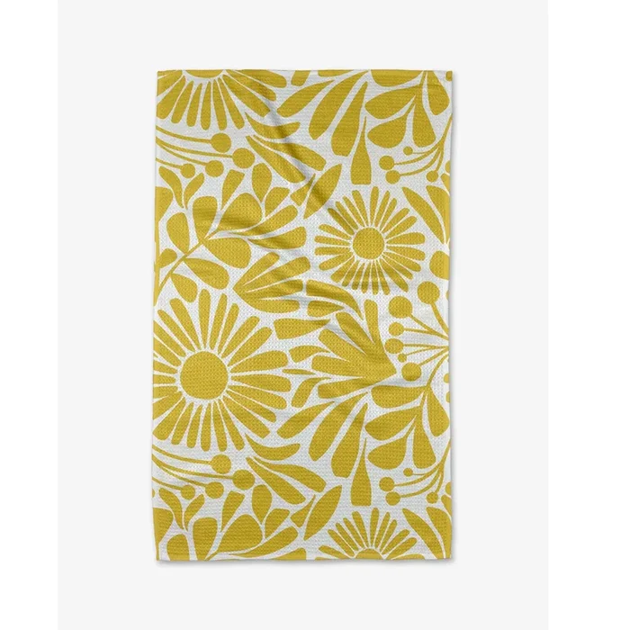 Geometry Sunlit Blooms Kitchen Tea Towel