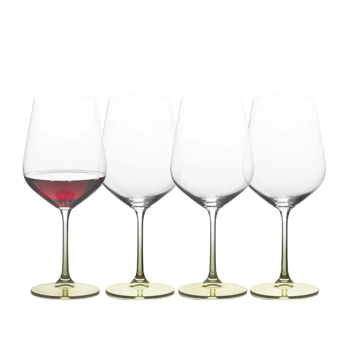 Gianna Ombre Sage Set of 4 Red Wine Glasses