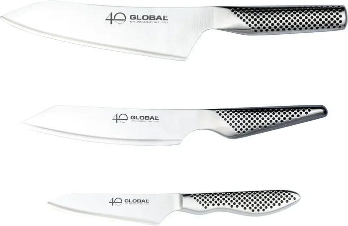 Global G-458110/AB – 40th Anniversary 3 Pc. Knife Set