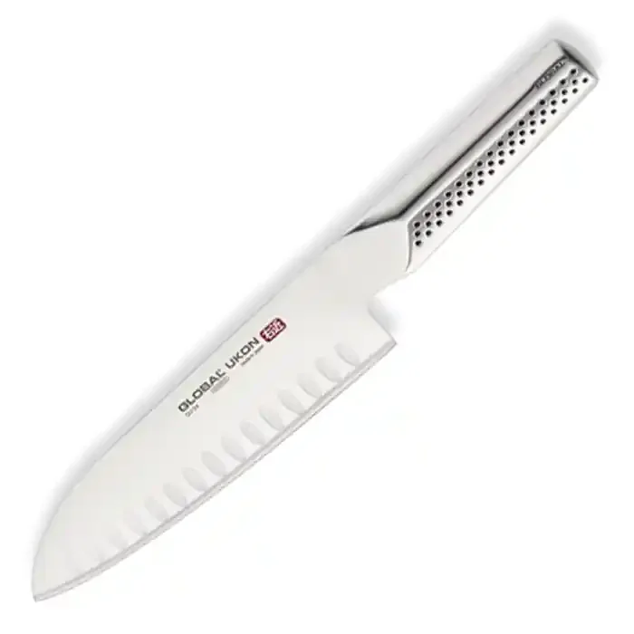 Global Ukon 7‘‘ Hollow Ground Santoku Knife