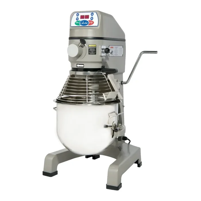 Globe Food SP25 3-Speed 25 Qt Floor Model Vertical Mixer with Bowl