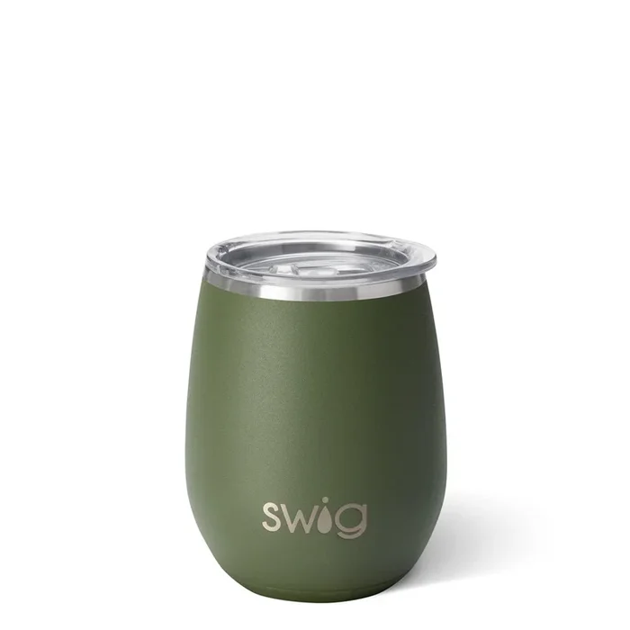 Gobelet isolant olive mat 14oz – Swig Life