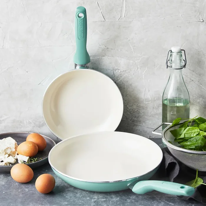 GreenPan Rio Ceramic Nonstick 8 inch and 10 inch Fry Pan Set