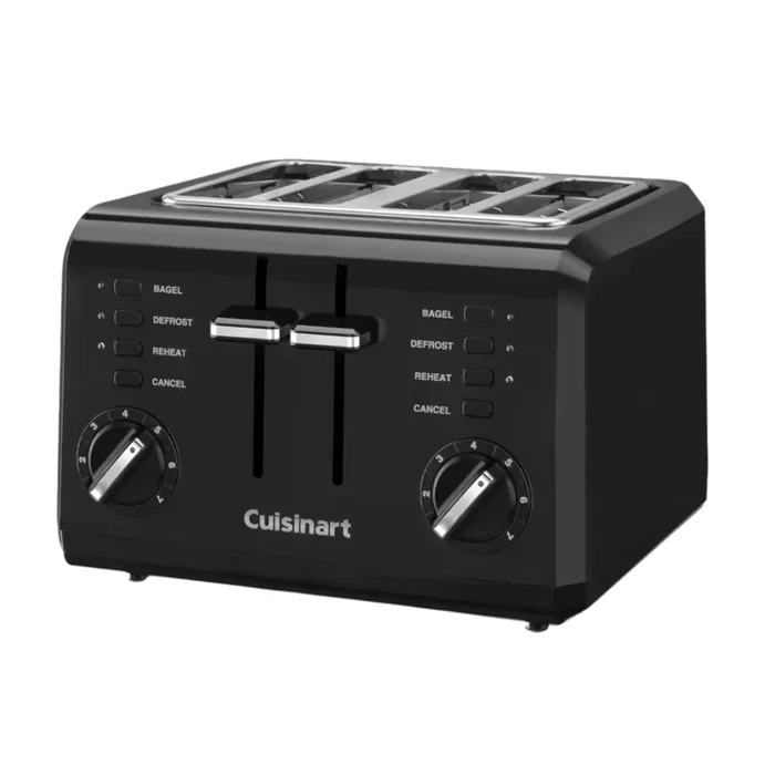 Grille-pain compact 4 tranches Noir – Cuisinart