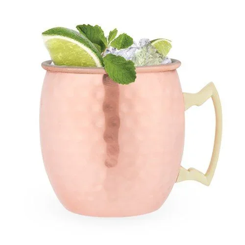 Hammered Moscow Mule Copper Mugs, Set of 2