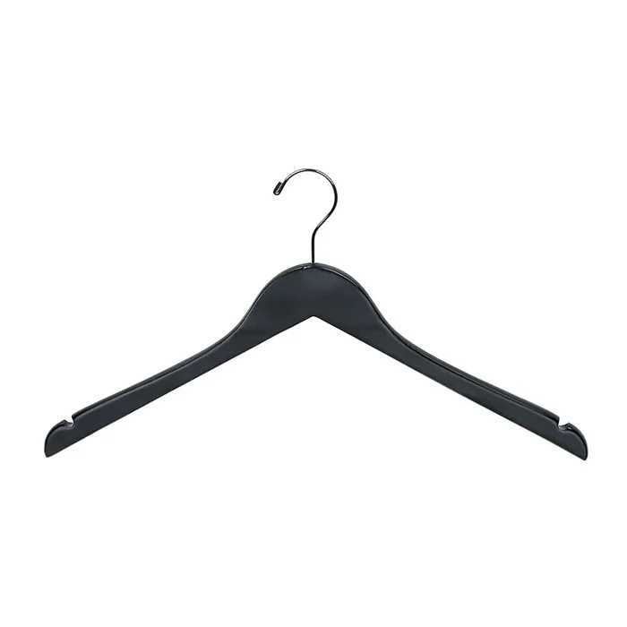 Hangers Direct C-66JMBN Matte Black 17″ Hanger w/ Notches – 100 / CS