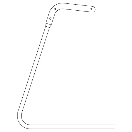 Hatco® CL-HIGH C-Leg Stands for Infrared Strip Heaters – Pair