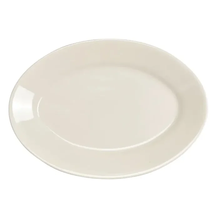 Homer Laughlin 15400 Undecorated RE Oval 10″ Platter – 24 / CS