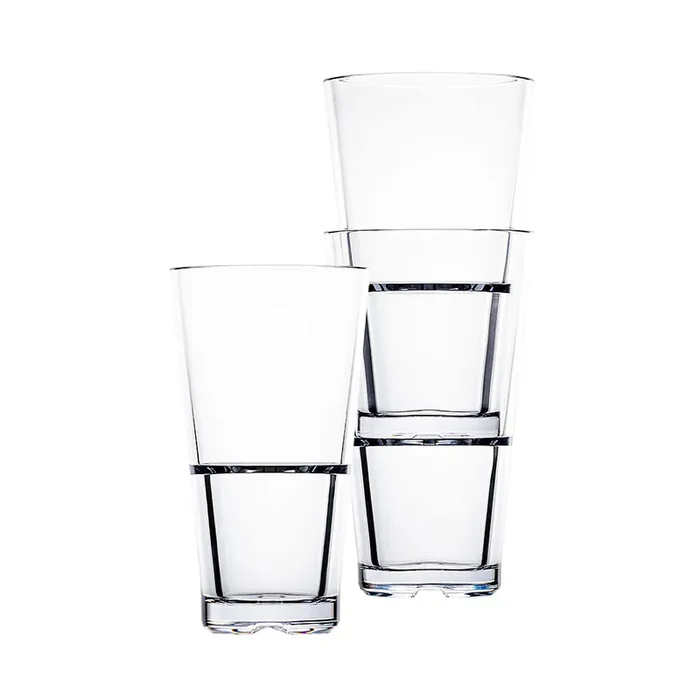 Hospitality Brands HUF084-012 Club Stack 16 Oz. Cooler Glass – 12 / CS