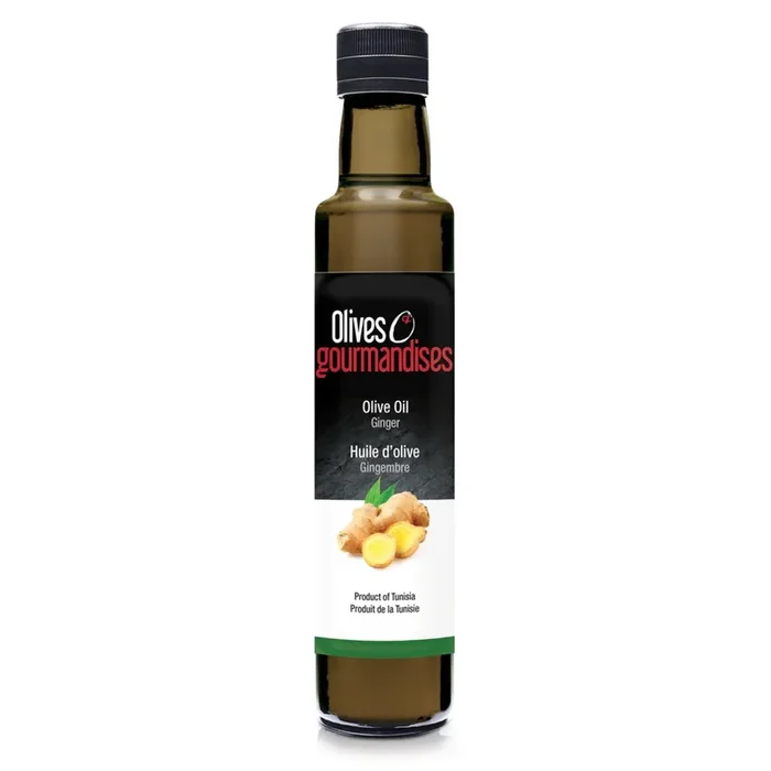 Huile d’olive au Gingembre 100ml – Olives & Gourmandises