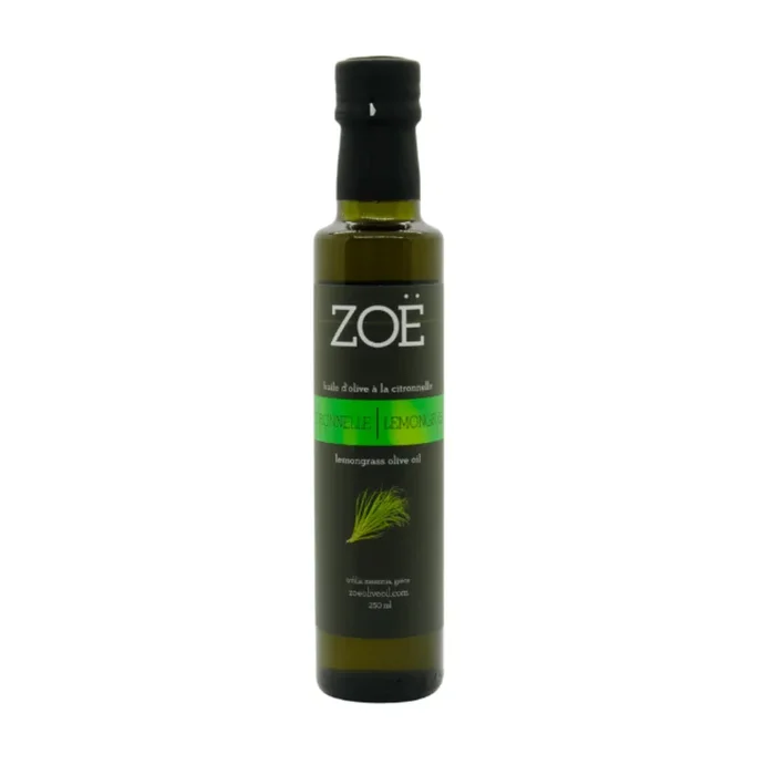 Huile d’olive infusée à la citronnelle 250ml – Zoë