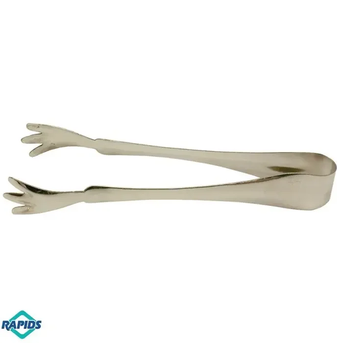 Ice Tongs, 6″ long, Polished Stainless Steel