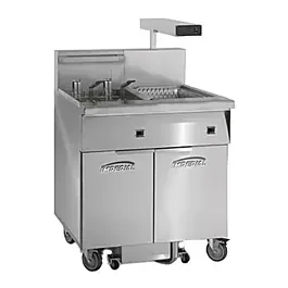 Imperial IFSCB150E 31″ Electric Floor Model 50Lb. Capacity Fryer with Immersed Elements