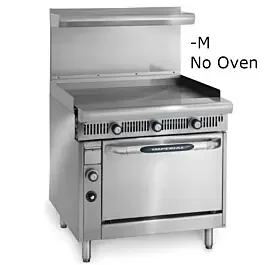 Imperial IHR-GT36-M-LP Spec Series 36″ Griddle Modular/Countertop Heavy Duty Liquid Propane Gas Range w/ Thermostatic Controls – 90,000 BTU