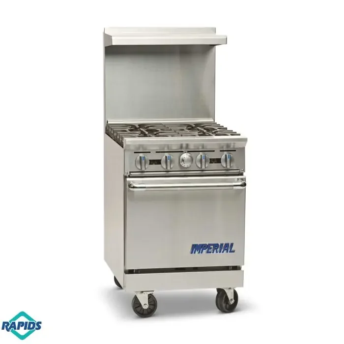 Imperial IR-4 Pro Series 24″ 4-Burner Gas Range