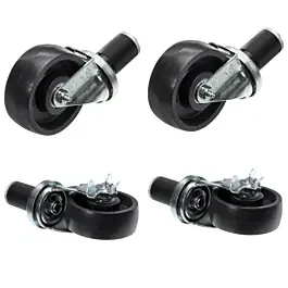 Imperial Set of Four 6″ Swivel Casters (2 with Brakes)