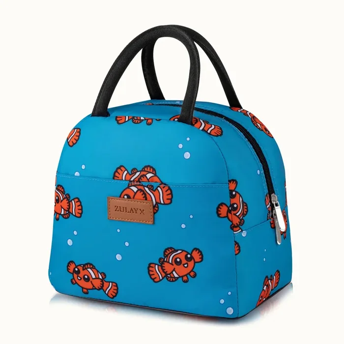 Insulated Tote Lunch Bag With Soft Padded Handles