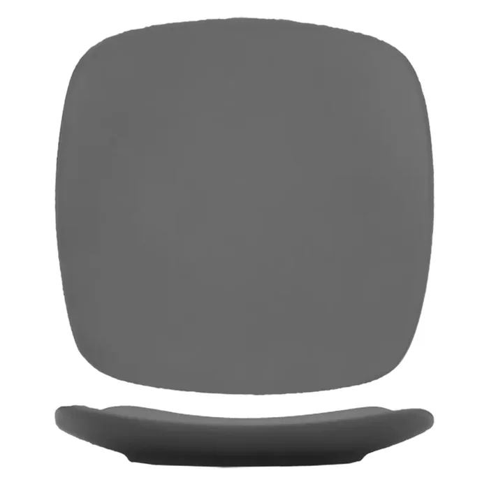 Int‘l Tableware QP-9-MG Matte Gray Quad Square 9-3/4″ Plate – 24 / CS