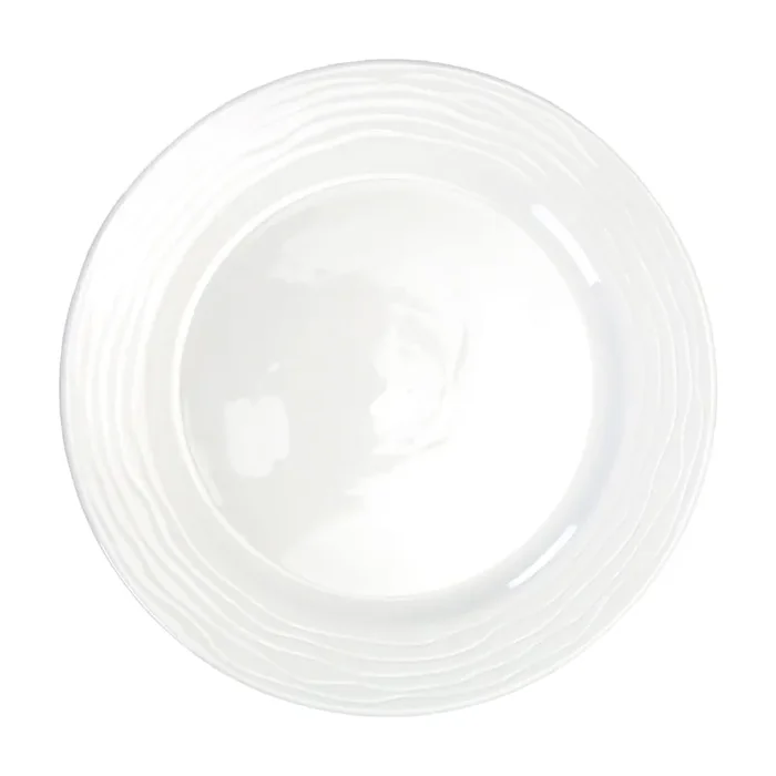 Int‘l Tableware WA-21 Wave Bright White 11-7/8″ Plate – 12 / CS