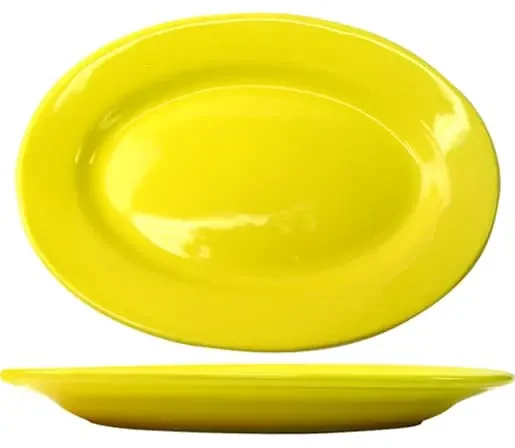 International Tableware CA-13-Y Cancun™ Stoneware Yellow WR Platter 11-1/2″
