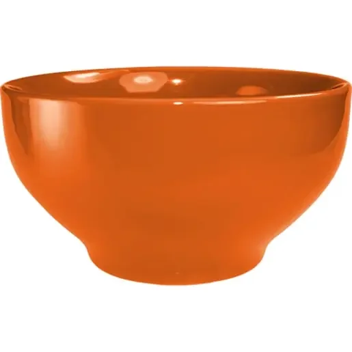 International Tableware CA-43-O Cancun™ Stoneware Orange Footed Bowl (16oz)