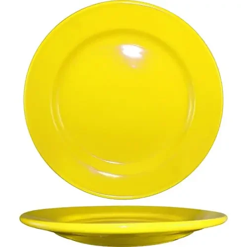 International Tableware CA-9-Y Yellow 9-3/4″ Plate – 24 / CS