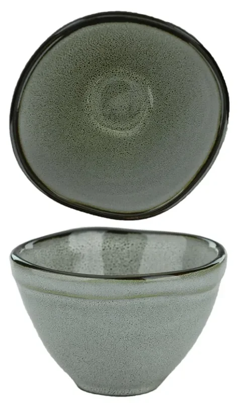 International Tableware LU-11-AS Luna™ Stoneware Ash Sauce Dish (3oz)