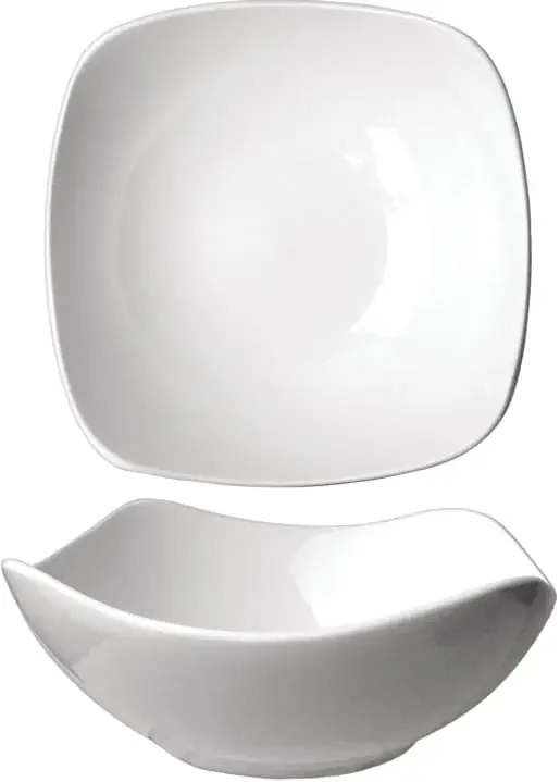 International Tableware QP-15 Quad™ Porcelain EW Square Bowl (50oz)