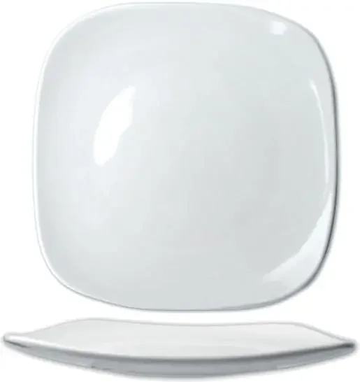 International Tableware QP-20 Quad™ Porcelain EW Square Plate 11-5/8″