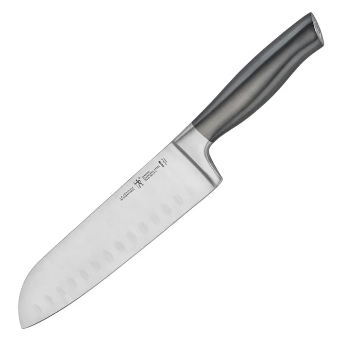 J.A. Henckels International Graphite 7″ Hollow Edge Santoku Knife