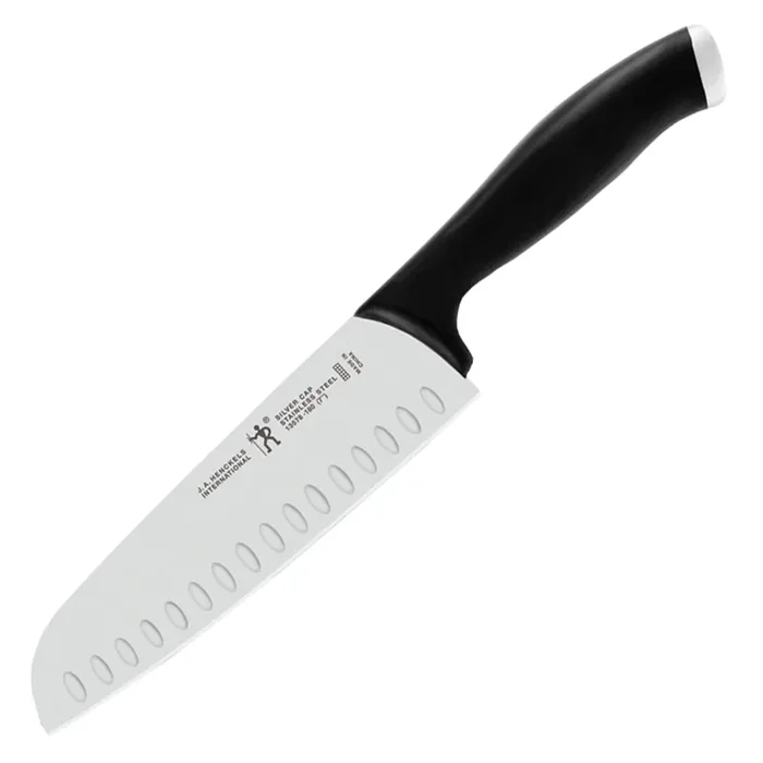 J.A. Henckels International Silvercap 7‘‘ Hollow Edge Santoku Knife