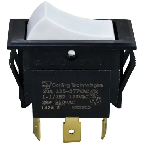 Jade Range JAD2035600000 (or Equivalent) Switch, On/Off/On White Rocker (42-1723)