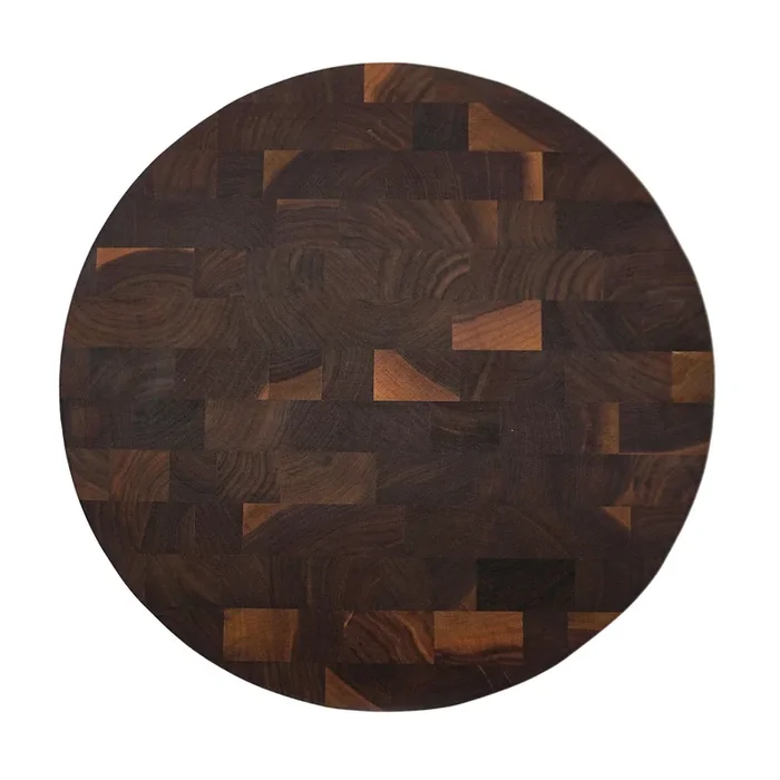 JK Adams Professional End Grain Walnut Board, Round, Multiple Sizes