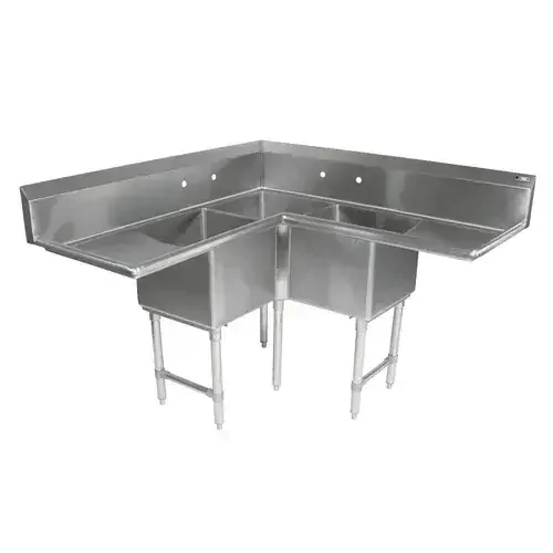 John Boos 3PBCS1824-2D30 Pro-Bowl Corner Sink