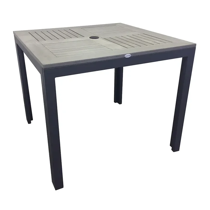 Just Chair PW801TT-3636 Grey Outdoor 36 x 36″ Square Table