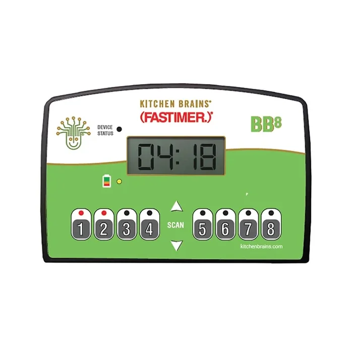 Kitchen Brains® BB8 Count Up/Dn 8 Button Programmable Timer