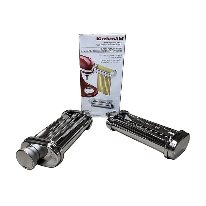 KitchenAid KSMFETPRA S/S 2 Piece Pasta Roller & Cutter Set