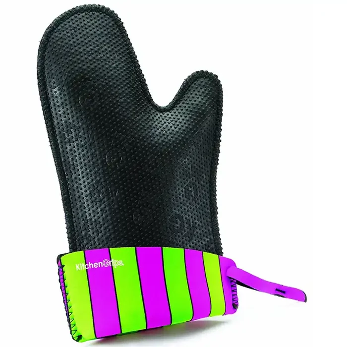 Kitchengrips Fitted Single Mitt, Extendable Cuff – Carnival