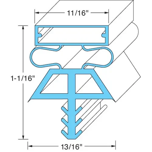 Kolpak KOL225141075 (or Equivalent) Door Gasket – Rh, 32-3/8″ X 77-1/2″ (74-1440)