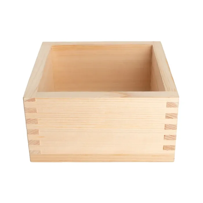 Korin Japanese Trading NR-642 Hinoki Square 30 ounce Wooden Sake Box